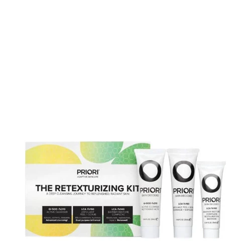 Priori The Retexturizing Kit (Active Cleanser, Barrier Restore, 2xfoliant) 1 Priori The Retexturizing Kit (Active Cleanser, Barrier Restore, 2xfoliant)